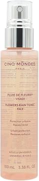 Cinq Mondes Flowers Rain Tonic Anti-Pollution Toner - 3.4 Fl.Oz.- Daily Post-Cleansing Toner for All Skin - Radiance-Boosting Facial Mist - Refreshes and Hydrates