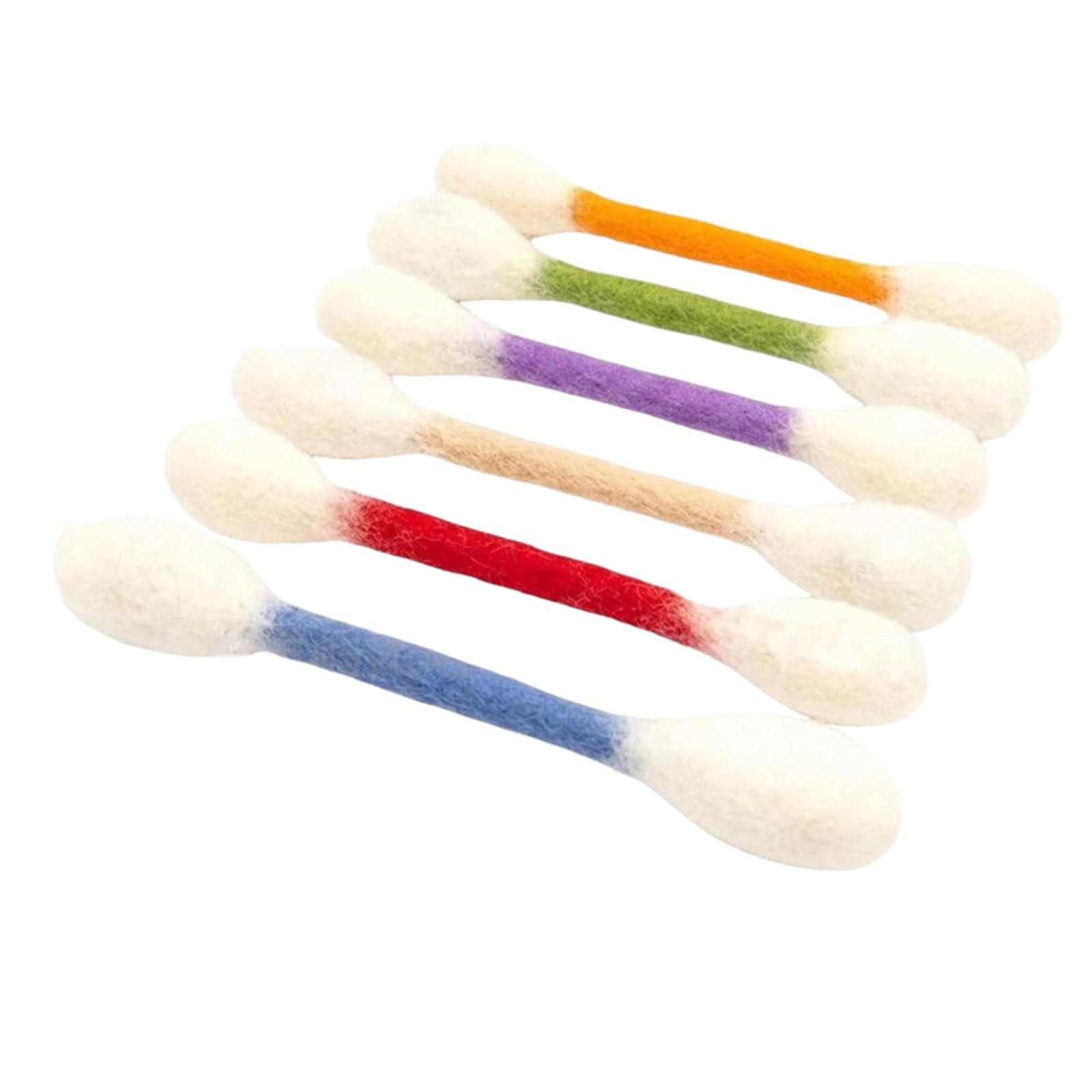 Maxtonser Pack Of 6 Cotton Swab Shape Catnips Toy Interactive Chew Sticks For Indoor Cats Teeth Health And Play