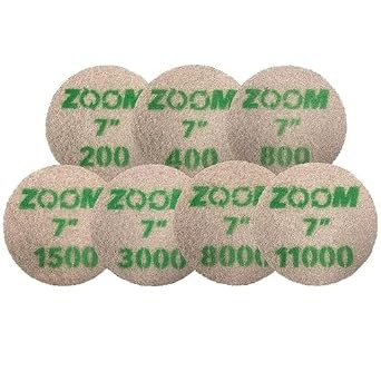 Stone Pro Zoom Pads (1,500 Grit, 7)