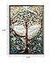MI Hummel/Glassmasters 9-1/4 by 13-1/4-Inch Tree of Life Stained Glass Panel