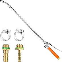 Universal Adjustable Replacement Spray Lance 3/8" & 1/4" Brass Barb Universal Replacement High Pressure Washer for Gardens, Orchards