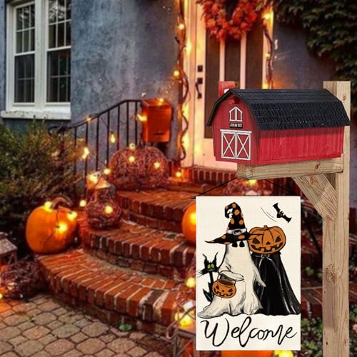 Drapeau de jardin Halloween double face avec motif Jack O Lantern - 4