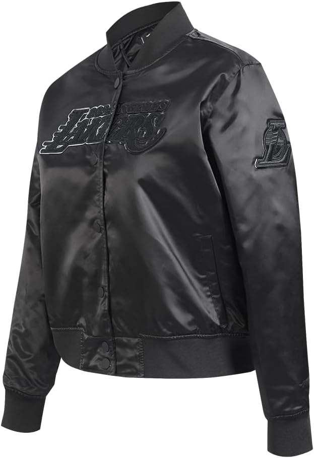 Womens NBA Classic Triple Pink Satin Jacket