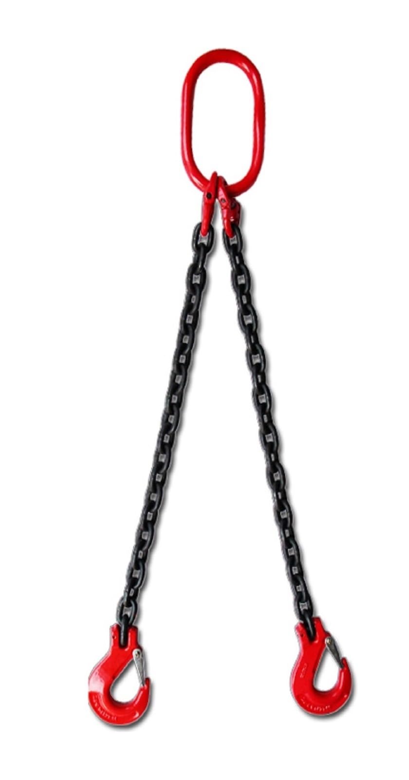 Hebekette, Kettenschlinge, 11Ton-30Tonx1-, vierbeiniger 4-Klauen-Kettenheber for Fassheber, Klemme, Eimer, Fass, Öltank, kann(28TONX1M)