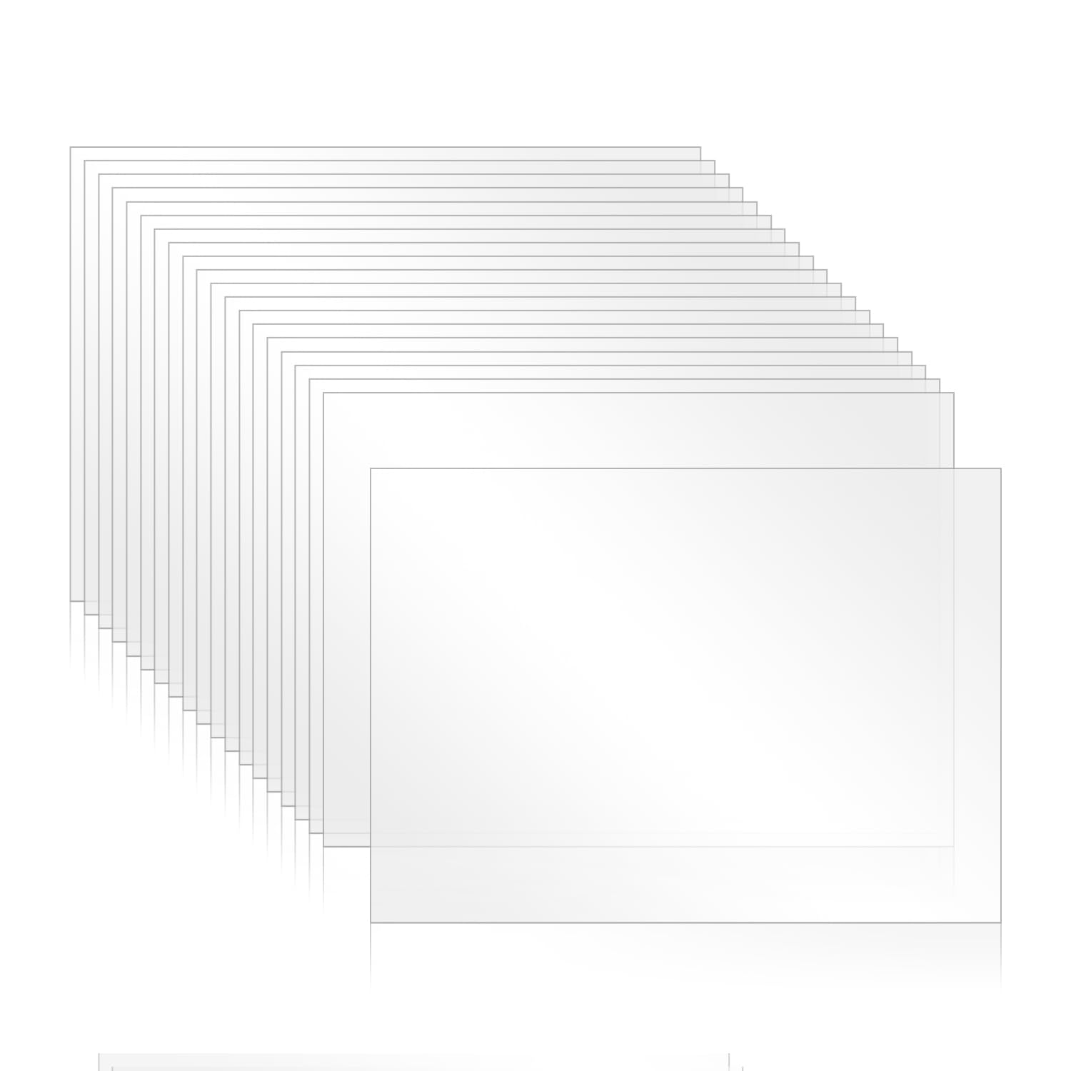Plexiglass Sheets - 5 Pack, 12x16" -17 Plexiglass Sheets - 5 Pack, 12x16" -17