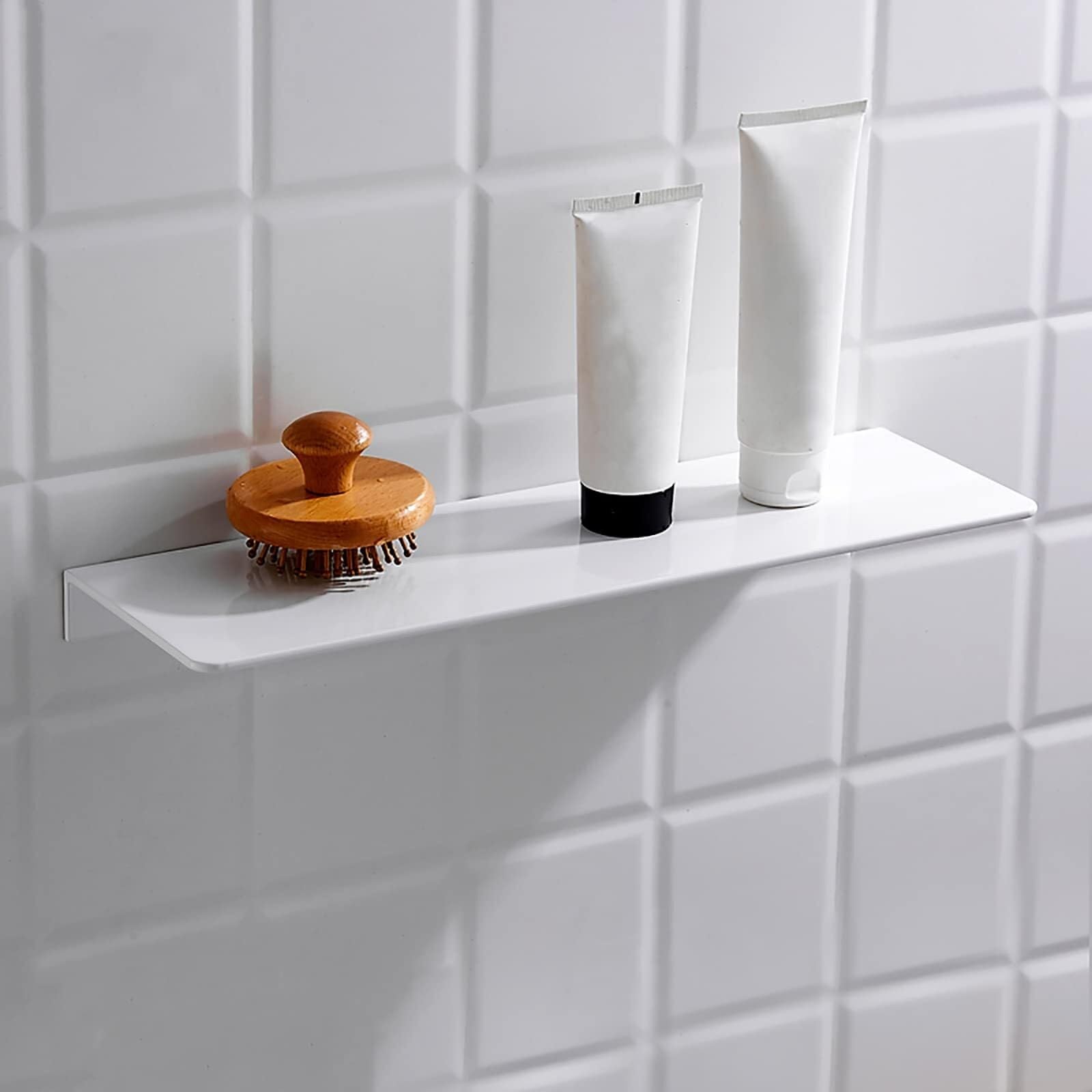 Naścienny stojak na przyprawy na zioła aluminiowy wiszący organizer kuchenny rozwiązanie do przechowywania (60 cm biały) nowoczesny design oszczędność miejsca, idealny dla domowych kucharzy