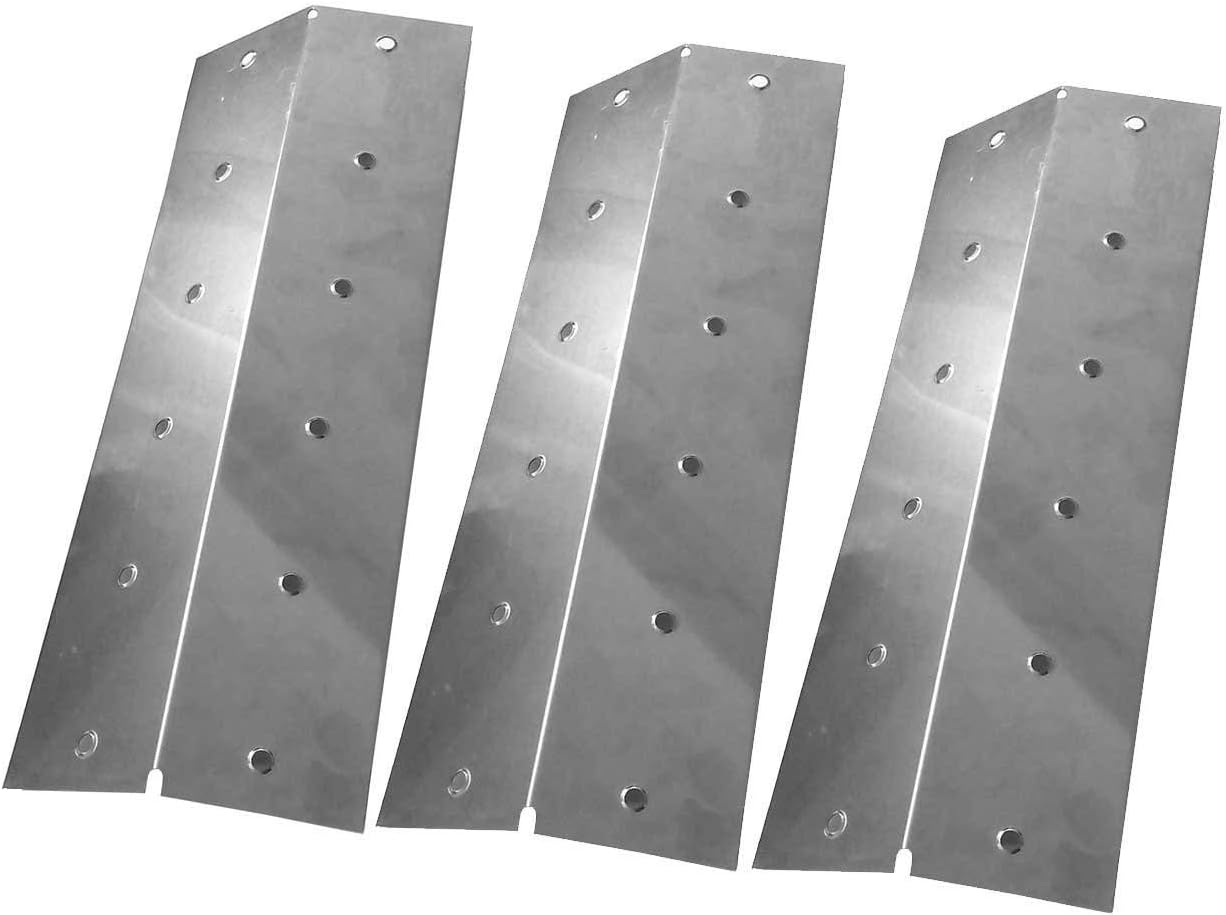 Grill Parts Zone Coleman 5100, 5110, 5300, 5310, 9990-132, 9990-132D, 9990-142, 9990-1420, 9990-646, 9991-132, 9991-142, 9991-142, 9991-64 (3-PK) Stainless Heat Shield