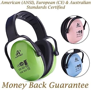 Amplim Hearing Protection Earmuff for Toddlers, Teens and Adults. Noise Cancelling Headphones