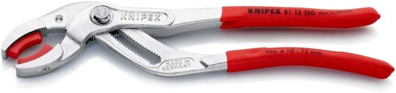 Flash Deals - 40% OFF Knipex 81 13 250 Siphon & Connector Pliers 9, 84 with Plastic Jaws Chrome Plated New Product Knipex 81 13 250 Siphon & Connector Pliers 9, 84 with Plastic Jaws Chrome Plated