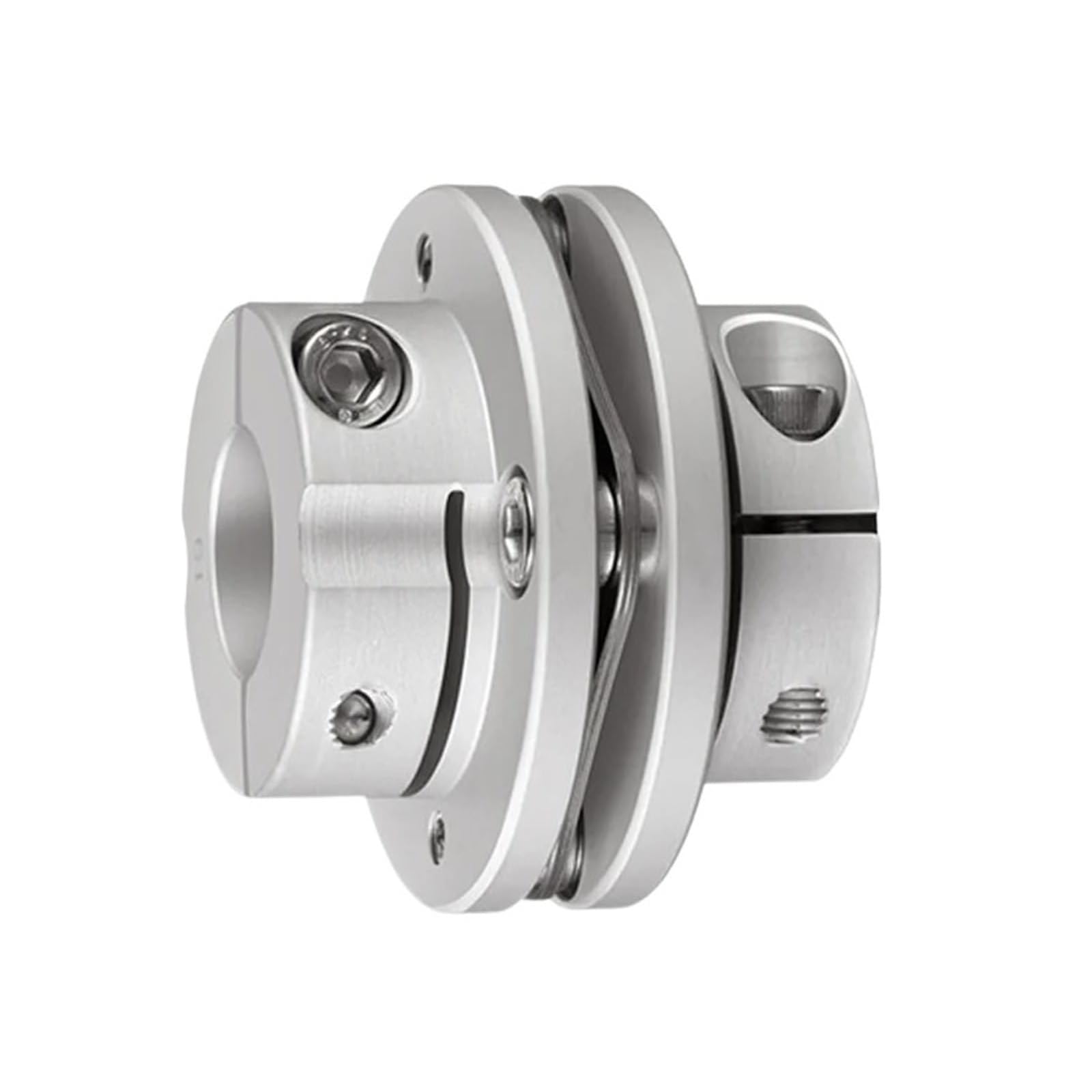 Accouplement simple et double à membranes en alliage d'aluminium D56 L45mm(17x17)