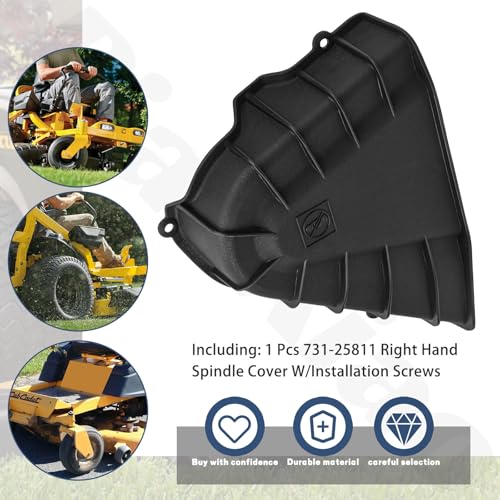 BianXiao 731-25811 Right Hand Spindle Cover Compatible with Cub Cadet Cadet Tractors & Zero Turns 50 ZT2 ZT1 XT2 XT1 ZTS2 ZTS1 Model - Thumbnail 6