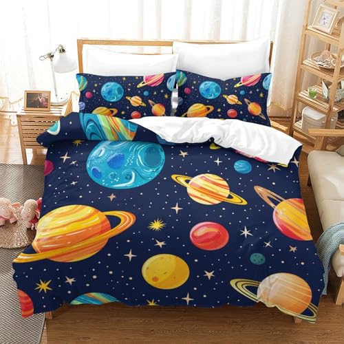 Housse de couette galaxie 3D avec impression haute définition et finitions soignées