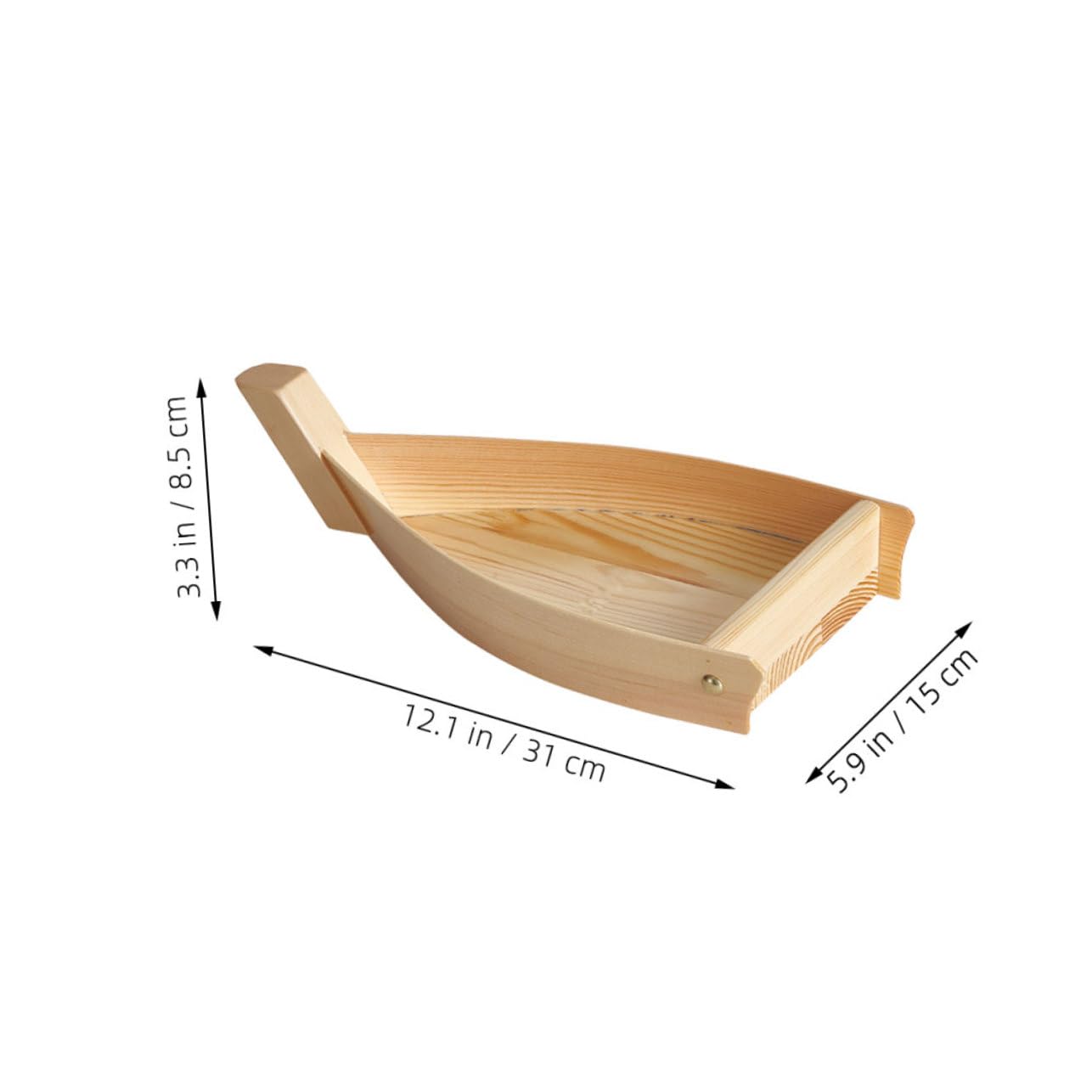 SOLUSTRE Stunning Centerpiece for Dining Boat Sushi Tray Reusable Serving Tray Appetizers Desserts