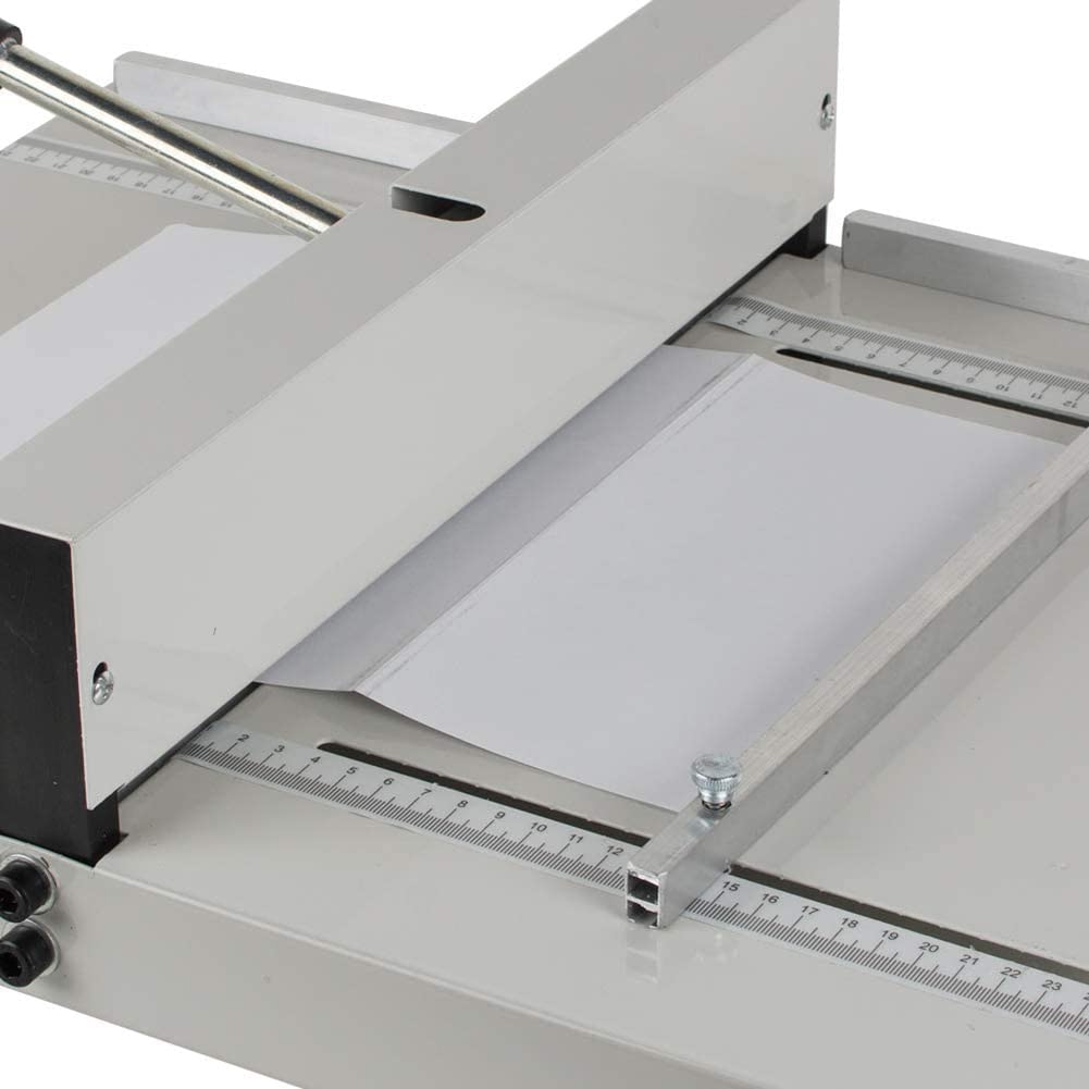 Macchina per cordonatura, piegatrice Manuale da 18 Pollici e 460 mm, Macchina per cordonatura con copertine Lucide, piegatrice per impieghi gravosi con 2 Blocchi magnetici per Carta A4