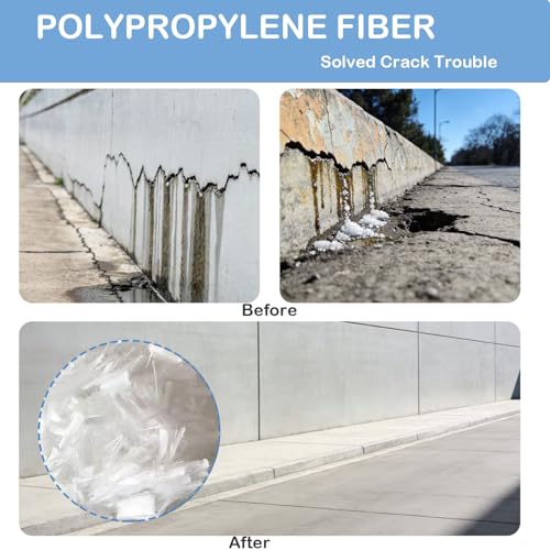 Fibra de polipropileno para cemento y hormigón resistente a los golpes en edificación 4