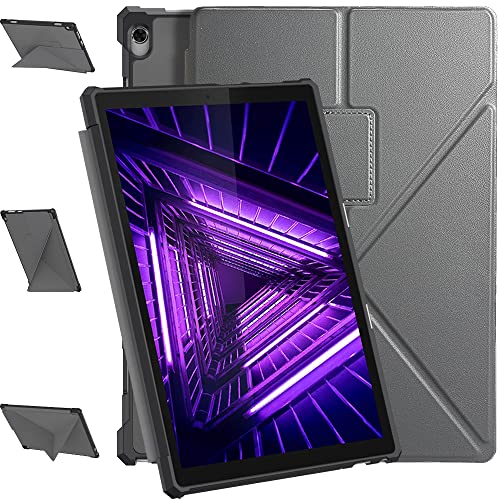 Funda para Lenovo Tab M10 HD TB-X605 / TB-X505 / Lenovo Tab P10 (TB-X705F) Tablet de 10,1 pulgadas, ángulos horizontales y verticales, con función automática despertador/sueño (Gray)