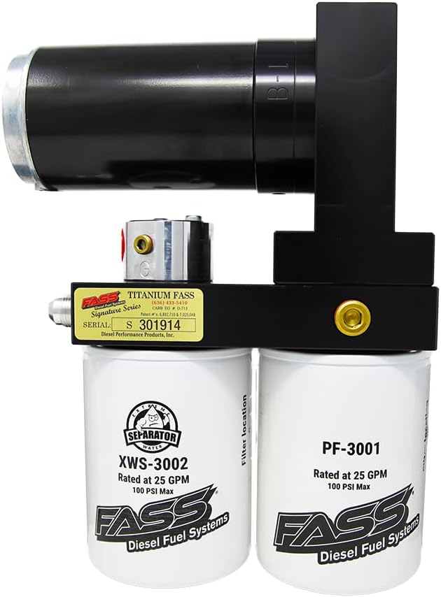 Miniatura 1 de TSD10180F140G Titanium Signature Series Bomba de elevación de combustible diésel 140GPH@45PSI se adapta a Dodge Cummins 5.9L 1994-1998