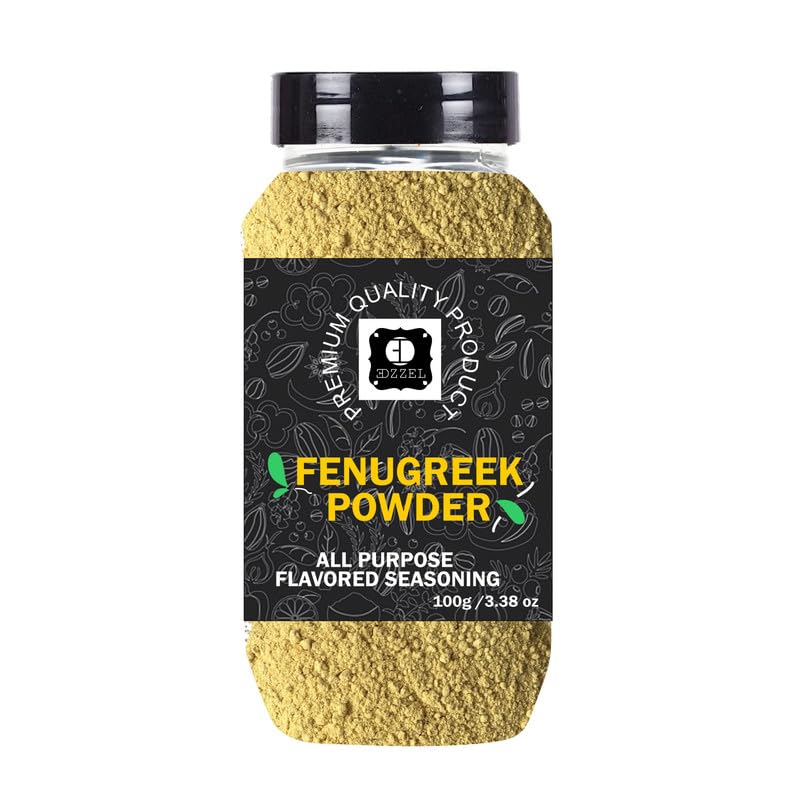 EDZZEL Premium Quality Indian Organic Fenugreek Powder Plant Based, Vegan, Gluten Free-100 GRAM Box (Set Of 3)
