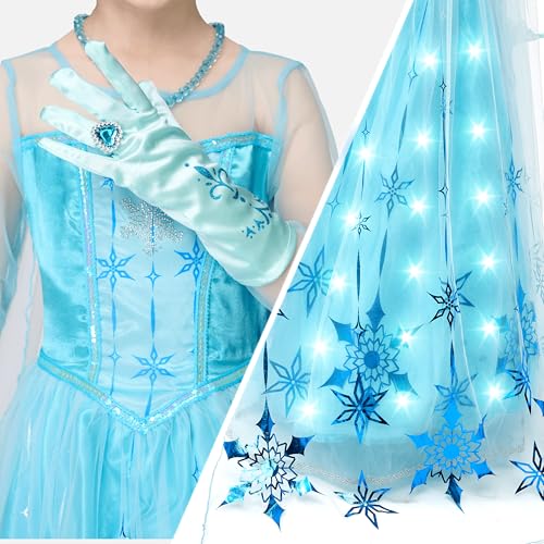Spooktacular Creations Halloween Kids Ice Princess Costume, Light-Up Princess Dress Up For Girls thumb #3