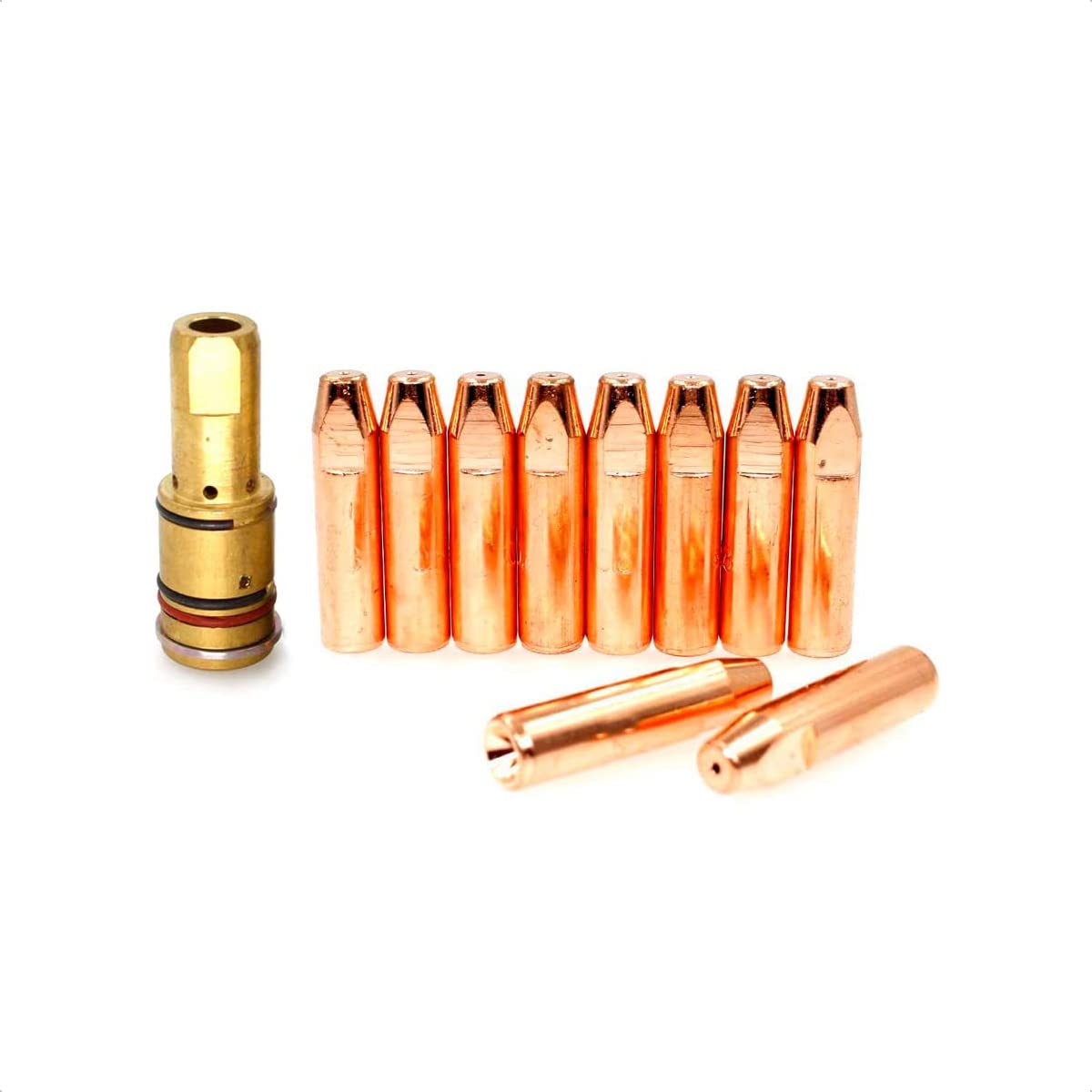 4435 Gas Diffuser 7490 Contact Tip (0.045'' or 1.2mm) for Bernard Q/S MIG Welding Guns PK-11