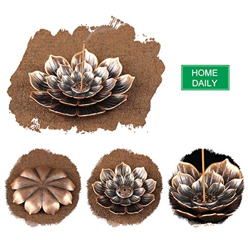 Brass Lotus Censer Stick Incense Holder Cone Incense Burner Ash Catcher Home Fragrance Accessories
