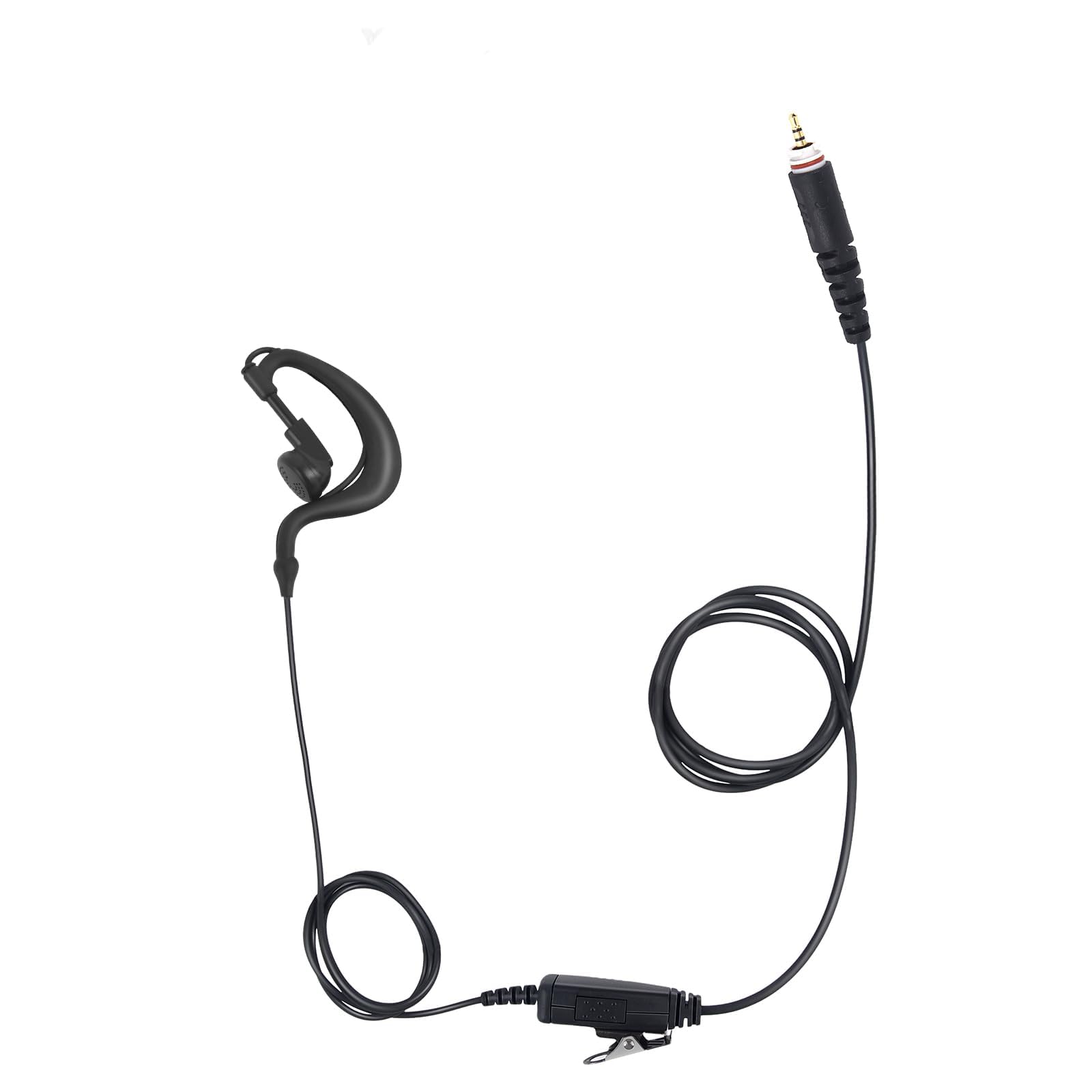 Auricolare a forma di G con microfono per radio Motorola CLP1010e, CLP1040e, CLP1080e, CLP1083e, CLP446e, confezione da 4