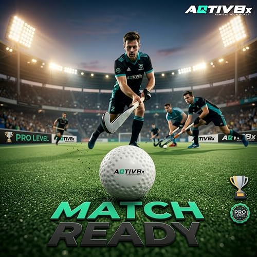 Image of ImTheBest Solid Plastic Field Hockey, Cricket, Golf Training Practice Ball (White, Standard Size)