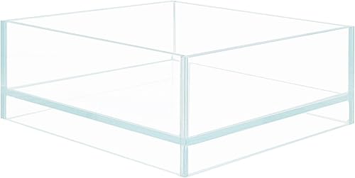 HIRO Aquatics Nano Tall - Tanque de peces sin marco de hierro bajo en hierro, extra transparente con estilo de aire flotante, para acuarios o