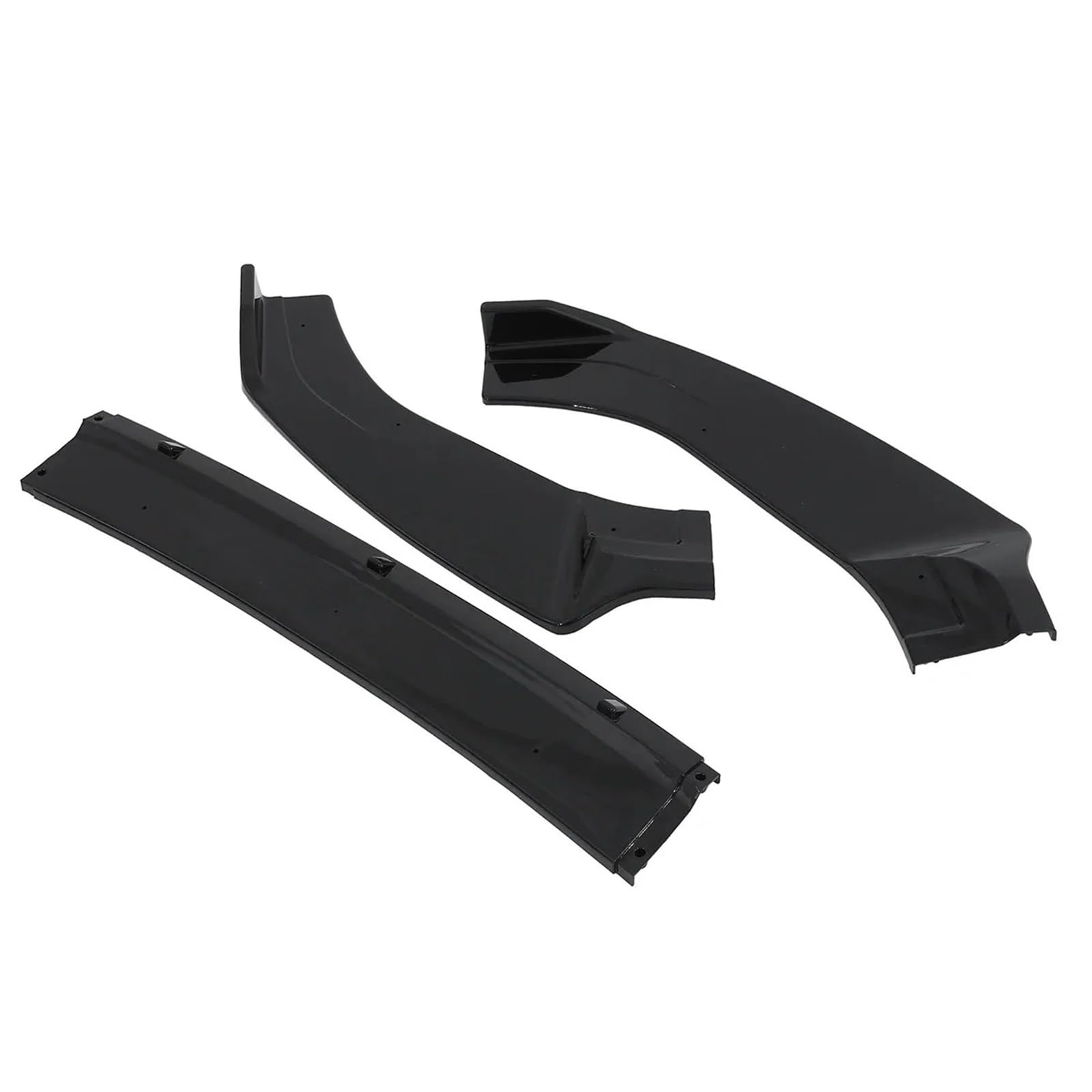 Frontal Alerón Parachoques Delantero Alerón Divisor Difusor Embellecedor Kits Carrocería para Seat para Leon MK3 S/SS/CS/T para Cupra 2017-2020 LCI(Glossy Black)