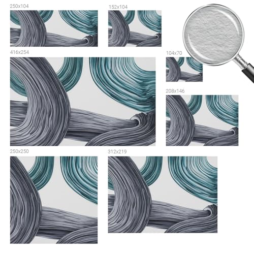 Papier peint intissé lignes de fluide pour chambre à coucher cocooning
