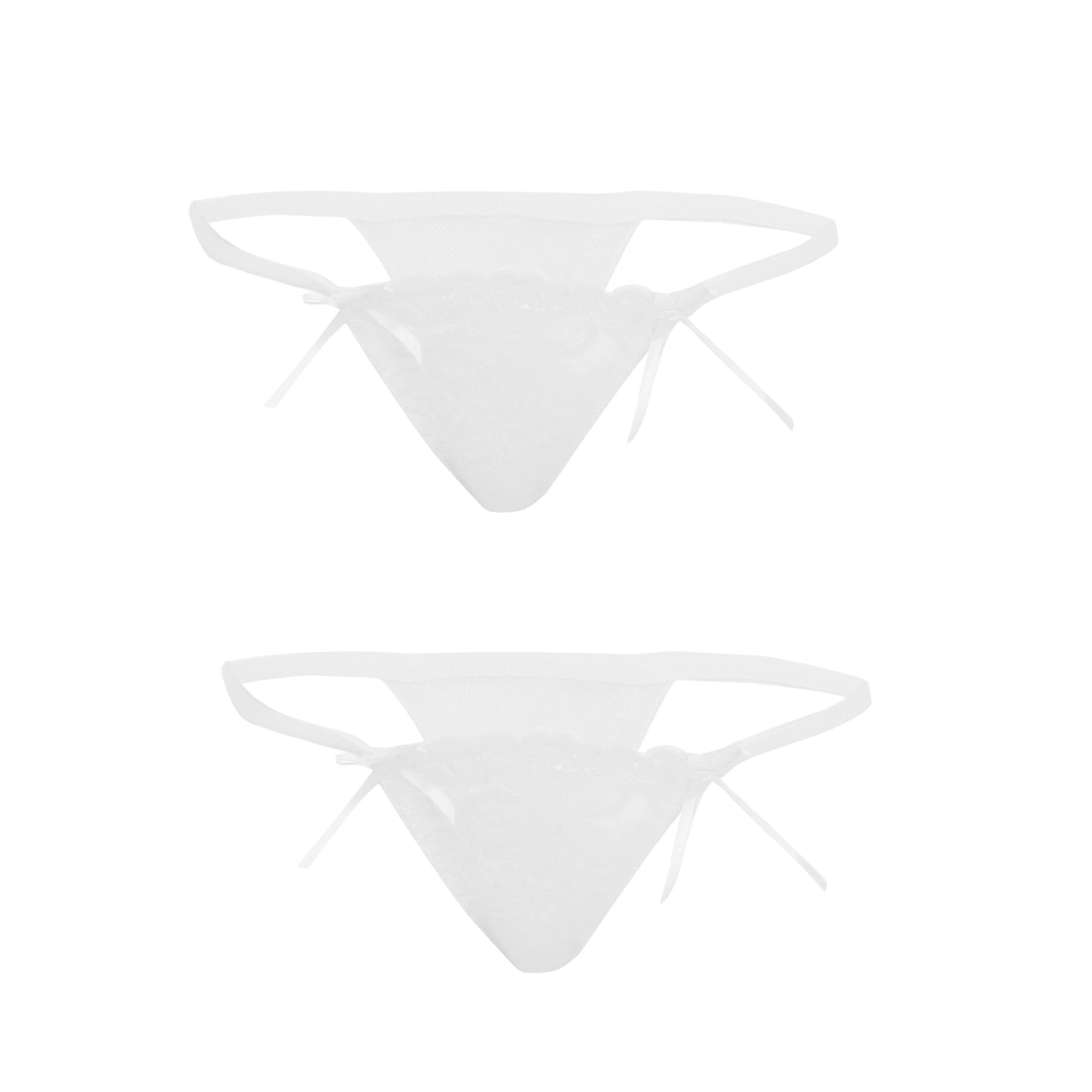 Women's G-String Panties, Lace-Microfiber- Pack of 2-image-16