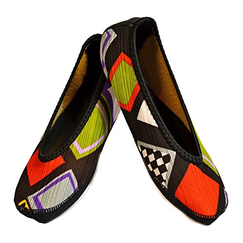 womens dance shoes, Abstract Squares, Small US