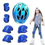Équipement Enfant Sécurisé : Ensemble 7 pièces incluant protège-poignets, coudières, genouillères et casque. Garantit une couverture articulaire intégrale avec un design léger pour un confort pendant les jeux actifs.