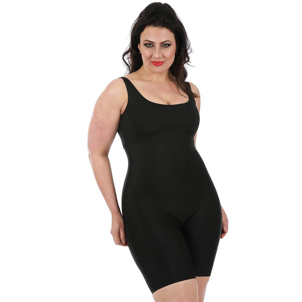 InstantFigureWomens Compression Shapewear Tummy Control Smooth Tank Bodyshorts Body Shaper WB40061