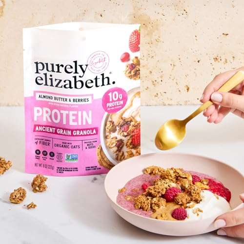 Image of Purely Elizabeth, Protein Granola, Variety Pack, 8oz Bags (3 Pack)