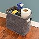 DuneDesign 2X Filz Aufbewahrungsbox - Bad Toilettenpapier Aufbewahrung - Box Set für 8 Klorollen