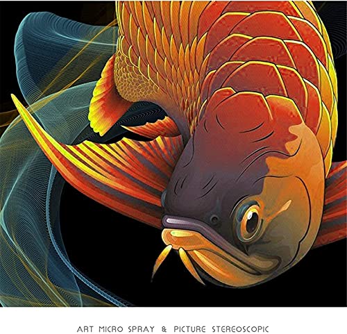 ZGNB Muur Art Decor Canvas Print Muur Kunst Schilderijen Draak Vis Muur Kunstwerken Foto's voor Woonkamer Slaapkamer… - Image 4