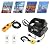 Electric Hoist Winch - 1100 LBS 3 in 1 Portable Electric Winch - 110 V - 1500 W - 24.93 FT Lifting Height - Wireless Remote Control & Pendant Controller - for Factories,Warehouses,Garages (Black)