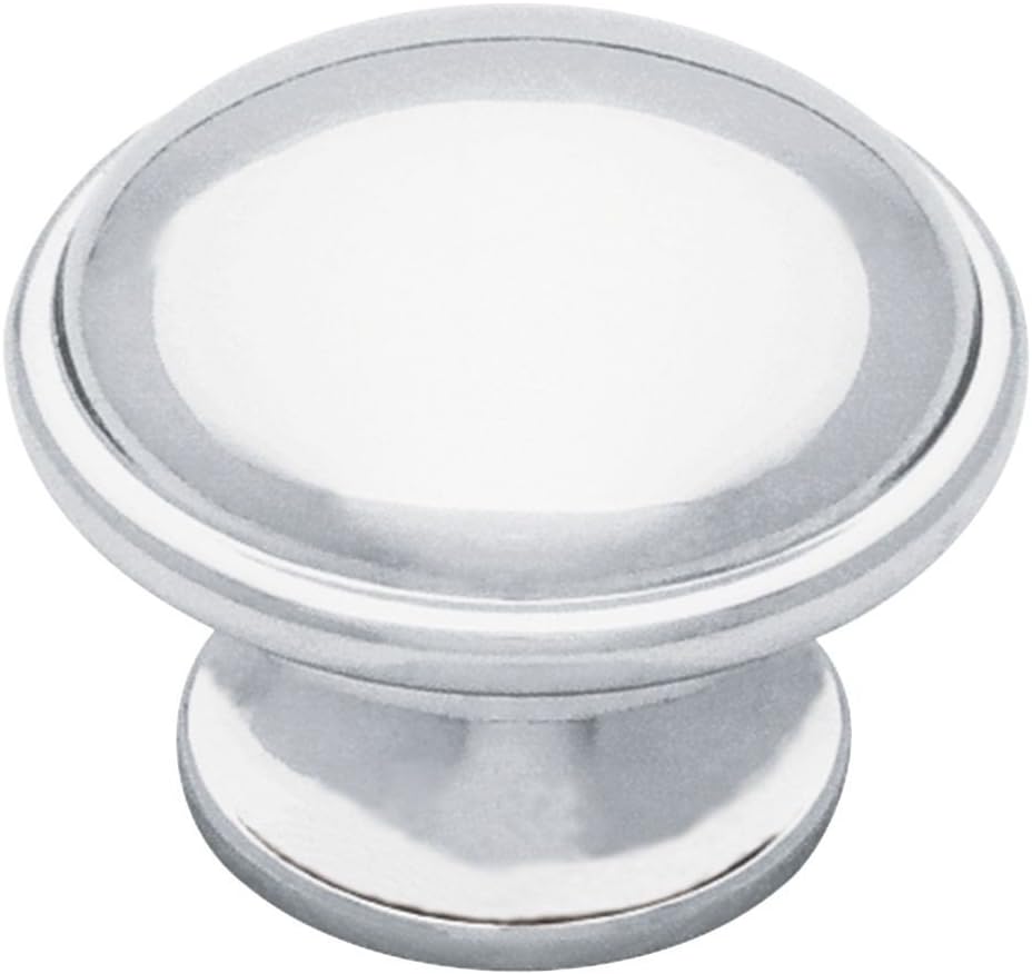 Liberty PN0836-AI-C 36mm Wide Base Round Kitchen Cabinet Hardware Knob