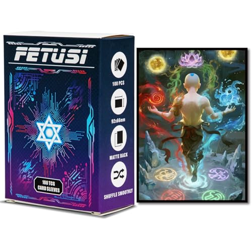 MTG Card Sleeves 100CT (Reincarnation of Divine Powers) Anti-Glare Protection for Magic The Gathering Cards Matte Art Card Sleeves Matte Back & Clear Front 66x92mm