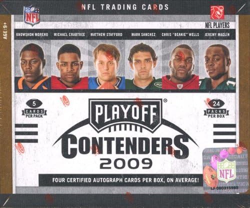 Sports Memorabilia 2009 Playoff Contenders Football Hobby Box - NFL Football Cards