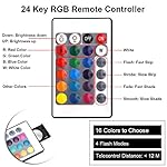 VARMHUS LED 18-112 cm für Fisch Tank Aquarium Leuchte Wasserdicht Aquarium Aquarium Beleuchtung, Lampe Stecker EU Unterwasser LED-Lichtbalken (RGB, 37 cm) – Bild 2