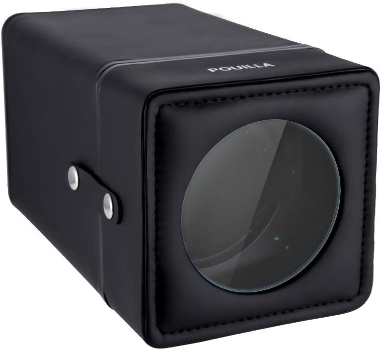 Automatic Single Watch Winder PU Leather Black with 3 TPD Modes Inspiration