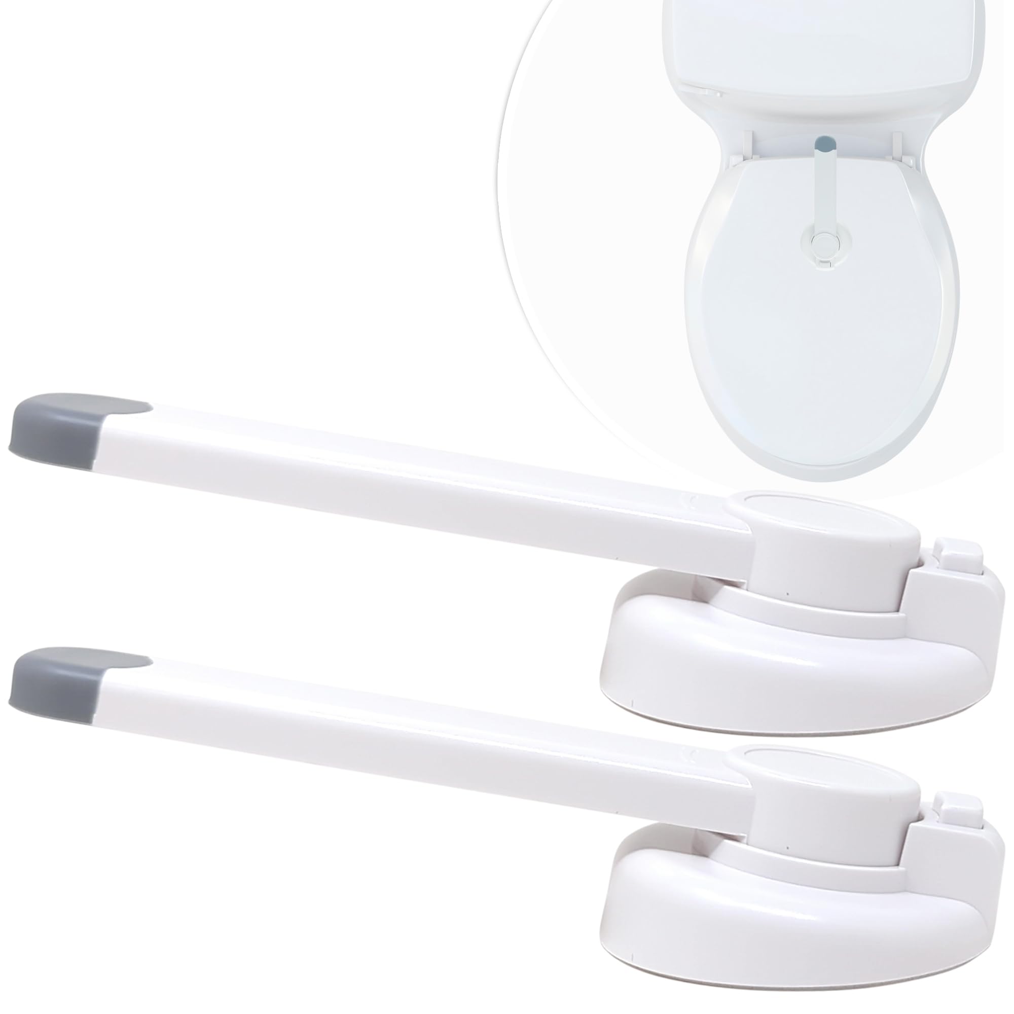 Mars Baby Child Safety Toilet Seat Lock - Easy to Install and Use Toilet Lock, Baby Proof Your Bathroom - Easy Install No Tools Needed - Fits Most