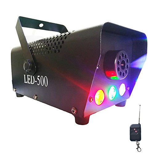 Easife Fog Machine with Lights LED Colorful Automatic Professional DJ Smoke Machine Fog