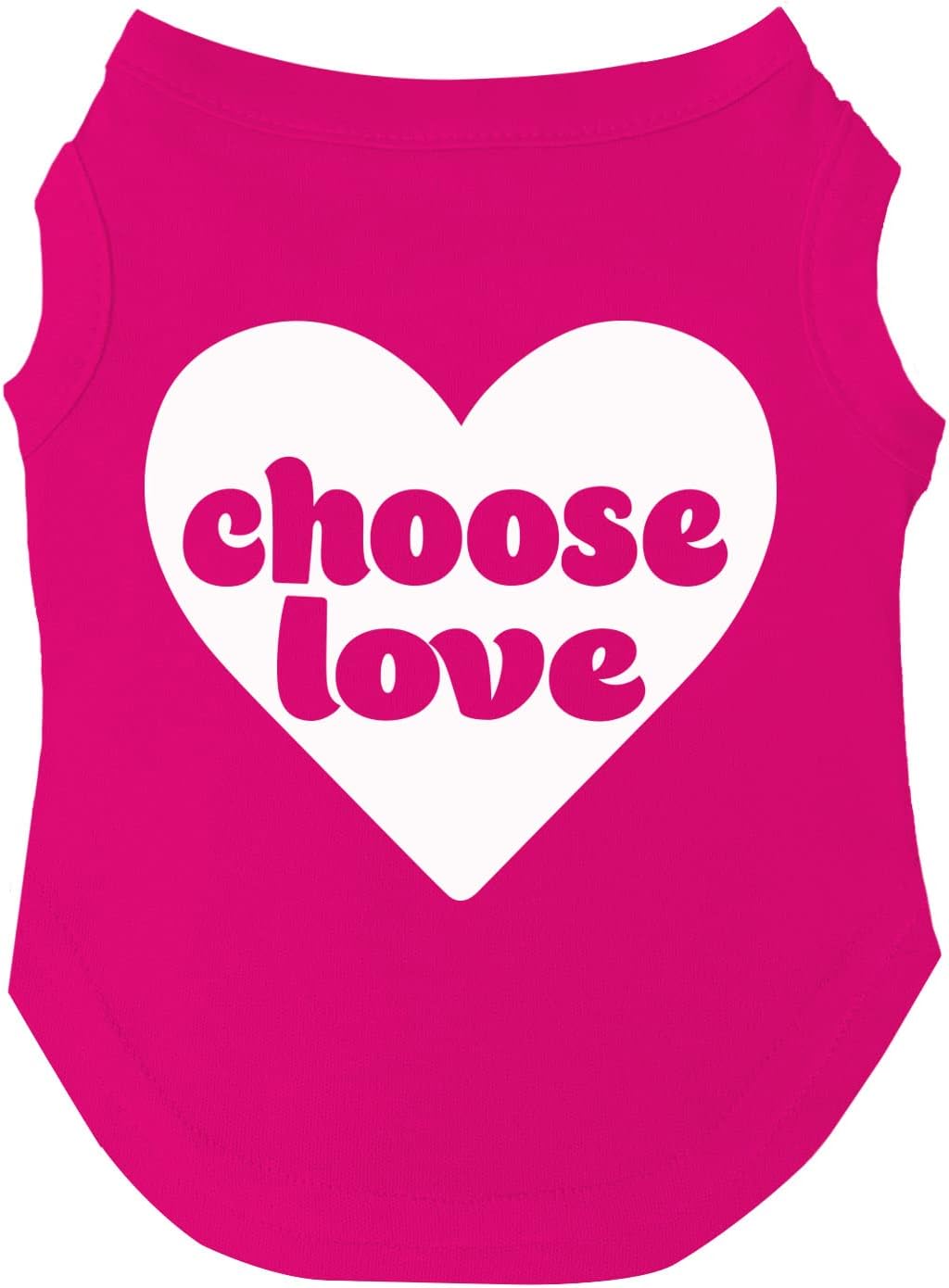Choose Love Dog Tee Shirt | Sleeveless | Sizes for All Ages and Breeds | Pride Day | LGBTQ+ | Rainbow | Parade |Black, Small 724