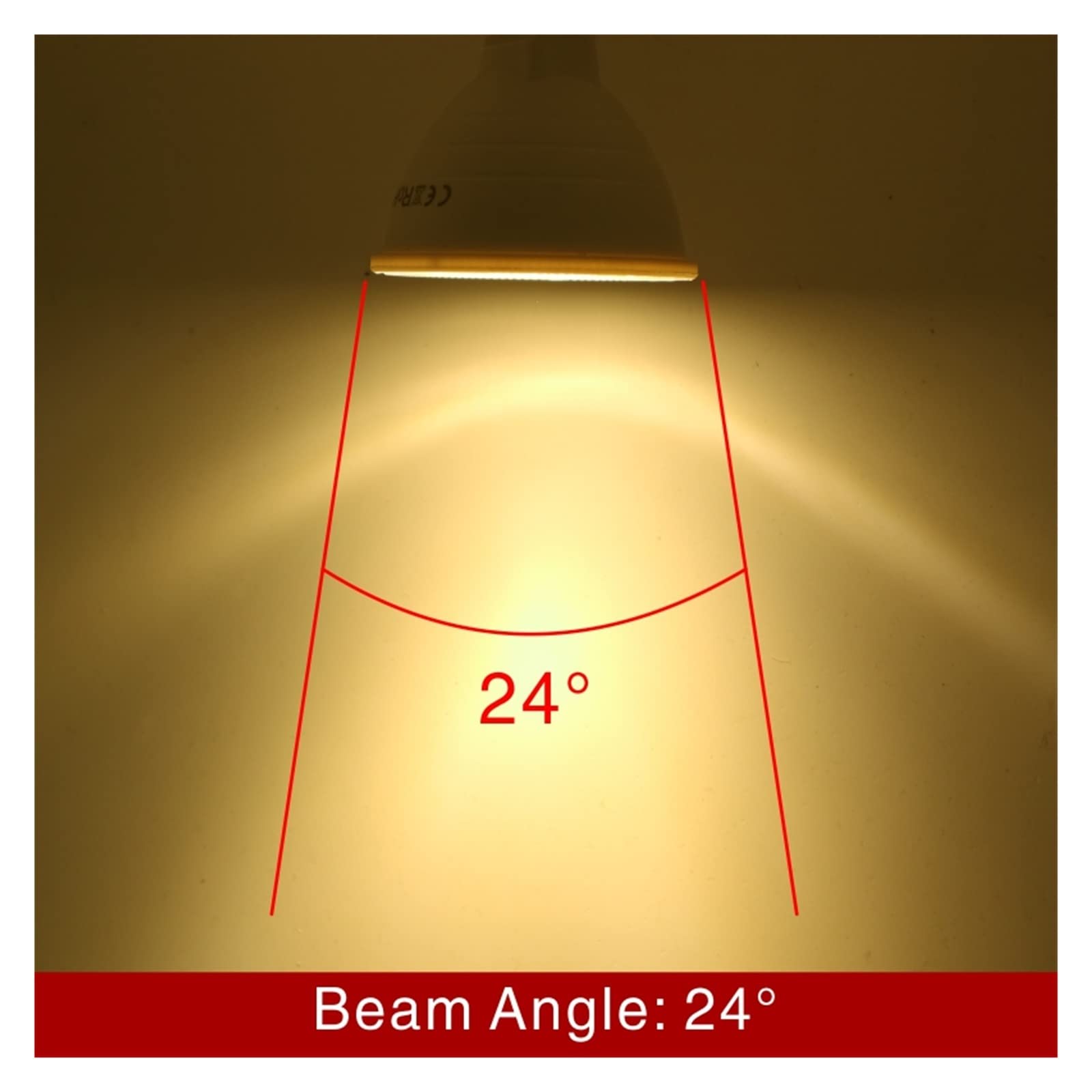 10pcs MR16 GU10 E27 E14 Lampadina a LED 6W 220V Lampada a LED Faretto Faretto a LED Illuminazione a 24/120 Gradi (Color : 220v, Size : 24 Warm WHITE-GU10)