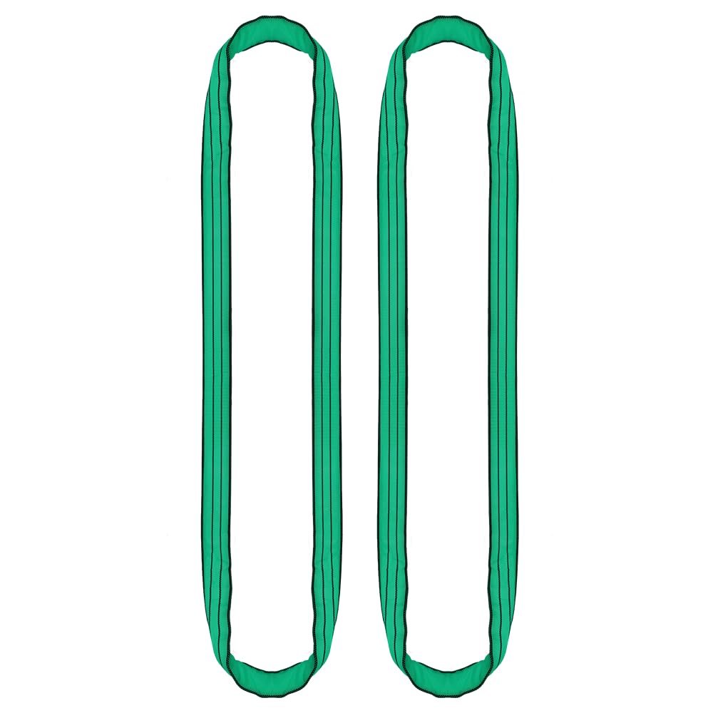 PONSALifting Sling - Round Sling Lifting Strap 4 m Circumference, 2 m Usable Length - Polyester - EN 1492-2 Standard - Load Capacity up to 3000 kg (2000 kg / 4 m Circumference (Pack of 2)