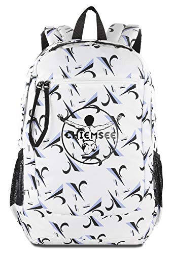 Chiemsee Surf n Turf Rucksack Medium für Damen und Herren – 15 Zoll Laptopfach – Hochwertiger Männer Laptoprucksack – Business Arbeitsrucksack Alltagsrucksack, Weiß