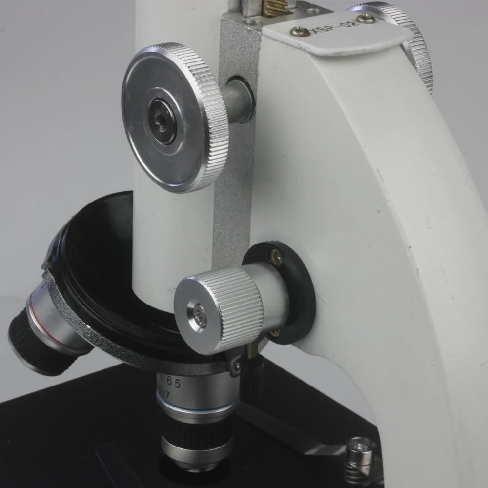 Microscopio biológico 640X, Espiral de Enfoque Dual, Apto for niños, Estudiantes, Laboratorio de Ciencias educativas